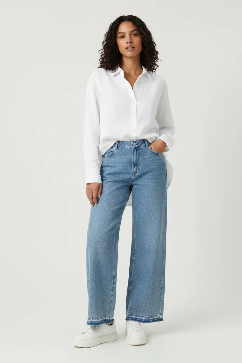 Jean Large Bleu - Taille L/40 – Image 2